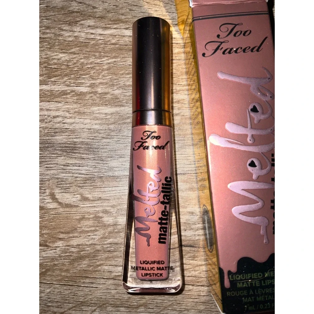 Too Faced Melted Matte-tallic Lipstick Faking It Liquified Metallic Matte Finish
